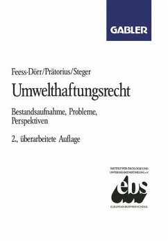 Umwelthaftungsrecht - Feess-Dörr, Eberhard; Prätorius, Gerhard; Steger, Ulrich