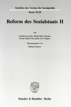 Reform des Sozialstaats II. - Hauser, Richard (Hrsg.)