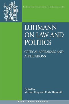 Cover Luhmann on Law and Politics