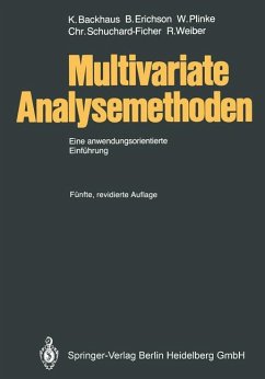 Multivariate Analysemethoden : eine anwendungsorientierte Einführung. K. Backhaus ...