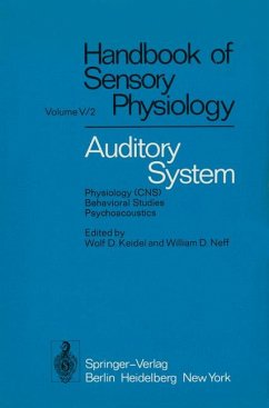 Handbook of Sensory Physiology: Volume 5/2: Auditory System - Physiology (CNS), behavioral studies, psychoacoustics by M. Abeles ... - Abeles, Moshe, Göran Bredberg und Robert A. Butler