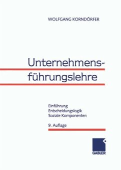 Unternehmensführungslehre - Korndörfer, Wolfgang