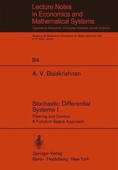 Stochastic Differential Systems I - Balakrishnan, A. V.