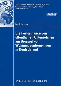 Die Performance von öffentlichen Unternehmen am Beispiel von Wohnungsunternehmen in Deutschland - Hain, Mathias