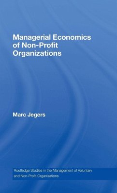 Cover Managerial Economics of Non-Profit Organizations