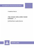 'Sie müssen alles selber wieder aufheben ...' 'Sie müssen alles selber wieder aufheben ...'