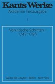 Vorkritische Schriften I 1747-1756