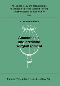 Cover Anaesthesie und ärztliche Sorgfaltspflicht