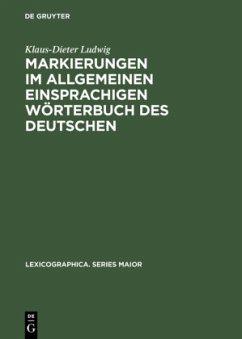 Markierungen im allgemeinen einsprachigen Wörterbuch des Deutschen
