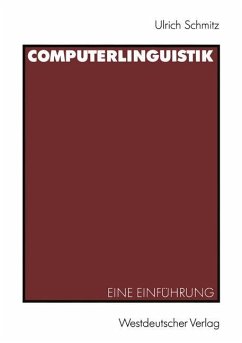 Computerlinguistik - Schmitz, Ulrich