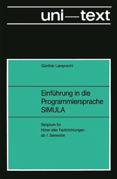 Einführung in die Programmiersprache SIMULA - Lamprecht, Günther