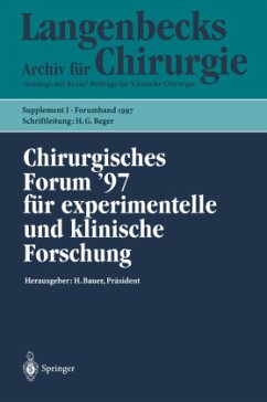 Chirurgisches Forum ¿97 für experimentelle und klinische Forschung