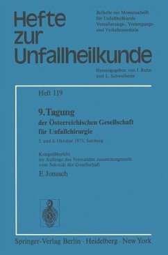 9. Tagung der Österreichischen Gesellschaft für Unfallchirurgie - Jonasch, E.