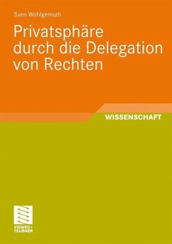 Privatsphäre durch die Delegation von Rechten - Wohlgemuth, Sven