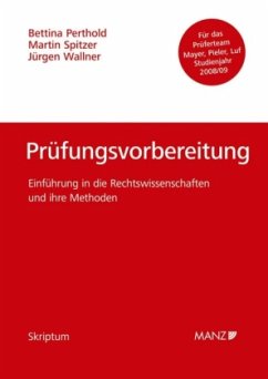 Cover Prüfungsvorbereitung (f. Österreich), Für das Prüferteam Mayer, Pieler, Luf, Studienjahr 2008/09