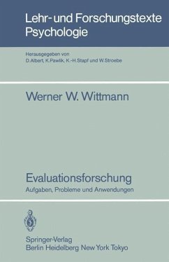 Evaluationsforschung - Wittmann, Werner W.
