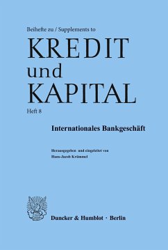 Internationales Bankgeschäft. - Krümmel, Hans-Jacob (Hrsg.)