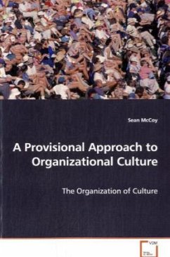 Cover A Provisional Approach to Organizational Culture