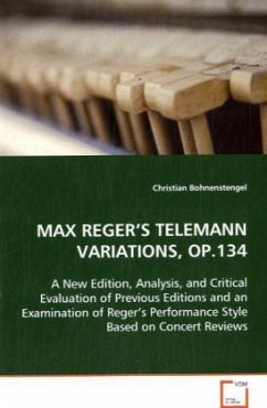 Max Reger's Telemann Variations, op.134 - Bohnenstengel, Christian