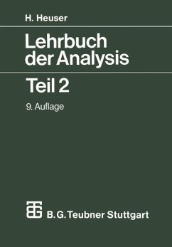 Lehrbuch der Analysis - Heuser, Harro
