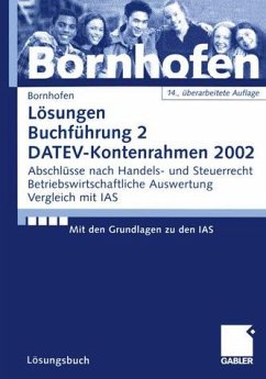 Buchführung 2, DATEV-Kontenrahmen 2002, Lösungsbuch, EURO Cover Buchführung 2, DATEV-Kontenrahmen 2002, Lösungsbuch, EURO
