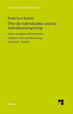 Über die Individualität und das Individuationsprinzip. 5. methaphysische Disputation - Suarez, Francisco