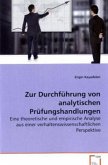 Zur Durchführung von analytischen Prüfungshandlungen