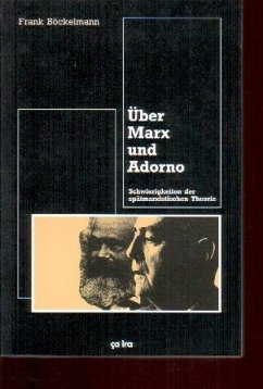 Über Marx und Adorno - Böckelmann, Frank
