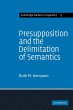 Presupposition and the Delimitation of... - Bild 1