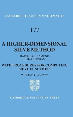 A Higher-Dimensional Sieve Method - Diamond, Harold G.; Halberstam, H.; Galway, William F.