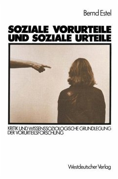 Soziale Vorurteile und soziale Urteile - Estel, Bernd