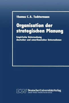 Organisation der strategischen Planung - Tochtermann, Thomas C. A.