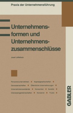 Unternehmensformen und Unternehmenszusammenschlüsse - Löffelholz, Josef
