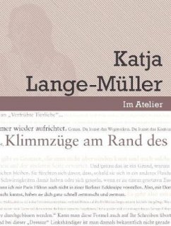 Werkstattgespräch mit Katja Lange-Müller