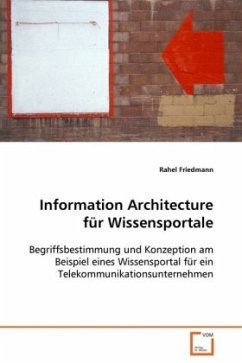 Information Architecture für Wissensportale - Friedmann, Rahel