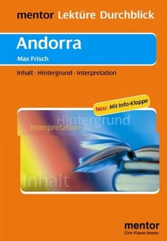 Max Frisch: Andorra - Buch mit Info-Klappe: Inhalt - Hintergrund - Interpretation - Geist, Alexander