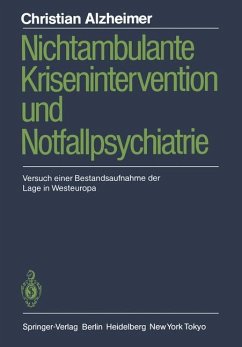 Nichtambulante Krisenintervention und Notfallpsychiatrie - Alzheimer, Christian