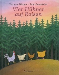 Vier Hühner auf Reisen