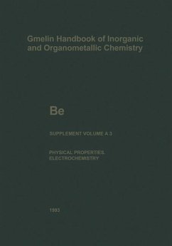 Gmelin handbook of inorganic and organometallic chemistry; Be : beryllium.Suppl. / Vol. A., The element. / 3., Physical properties (continued) and electrotechnical behavior