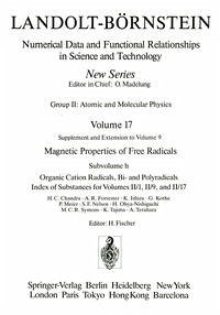 Organic Cation Radicals, Bi- and Polyradicals / Organische Kation-Radikale, Bi- und Polyradikale