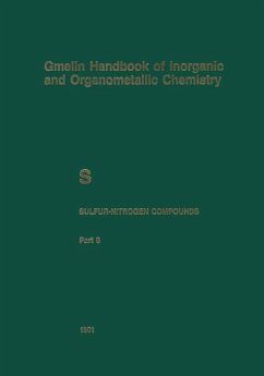 Gmelin Handbook of Inorganic and Organometallic Chemistry. System Number 9: Sulfur-Nitrogen Compounds. Part 8: Compounds with Sulfur of Oxidation Number IV.