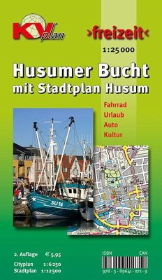 KVplan Freizeit Husumer Bucht mit Stadtplan Husum
