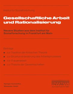 Gesellschaftliche Arbeit und Rationalisierung