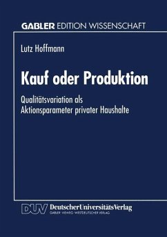 Kauf oder Produktion - Hoffmann, Lutz