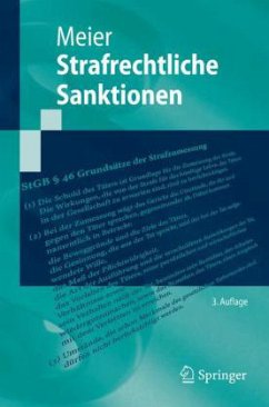 Strafrechtliche Sanktionen - Meier, Bernd-Dieter