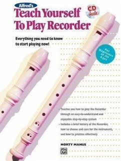 Alfred's Teach Yourself to Play Recorder - Manus, Morton