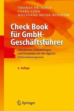 Check Book für GmbH-Geschäftsführer - Láng, Csaba;Jehle, Thomas F.;Meier-Rudolph, Wolfgang