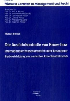 Die Ausfuhrkontrolle von Know-how - Berndt, Marcus
