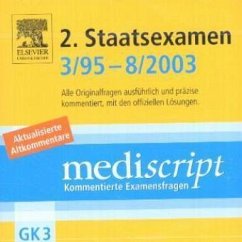 Cover 2. Staatsexamen 3/95-8/2003, 1 CD-ROM / Mediscript, Kommentierte Examensfragen, GK 3, CD-ROMs