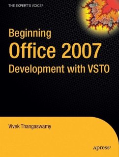 Beginning Office 2007 Development with Vsto - Thangaswamy, Vivek